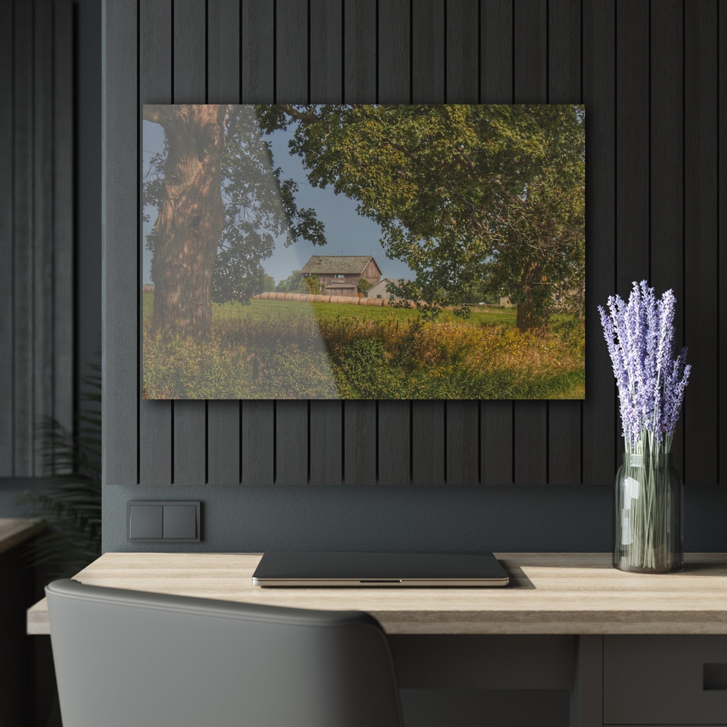 U R There Photography Treasurer Road Haybarn Rustic Farmhouse Acrylic Wall Print
