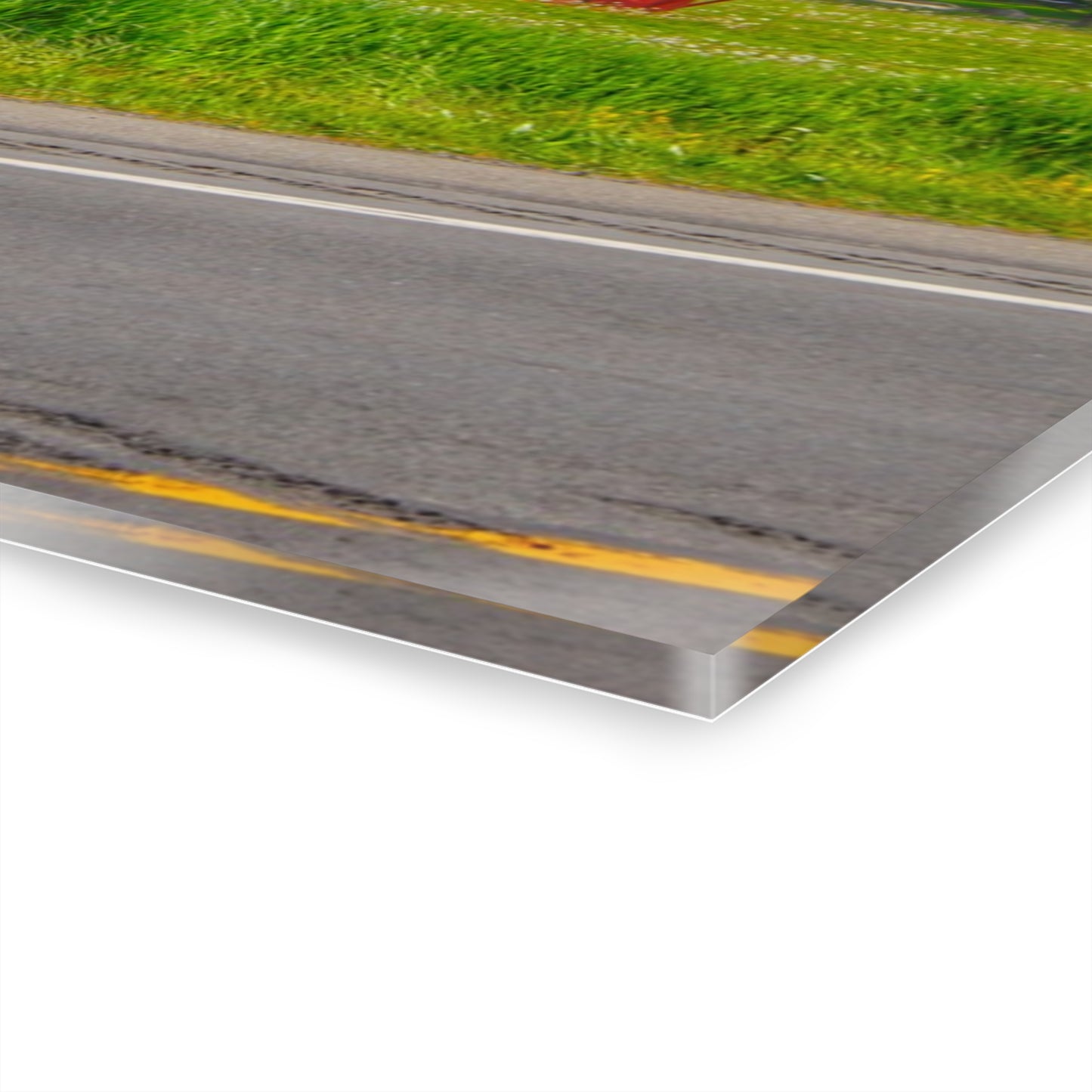 U R There Photography M-25 Little Red Rustic Farmhouse Acrylic Wall Print