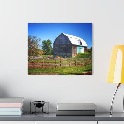 U R There Photography Harris Road Fieldstone Grey Rustic Farmhouse Acrylic Wall Print