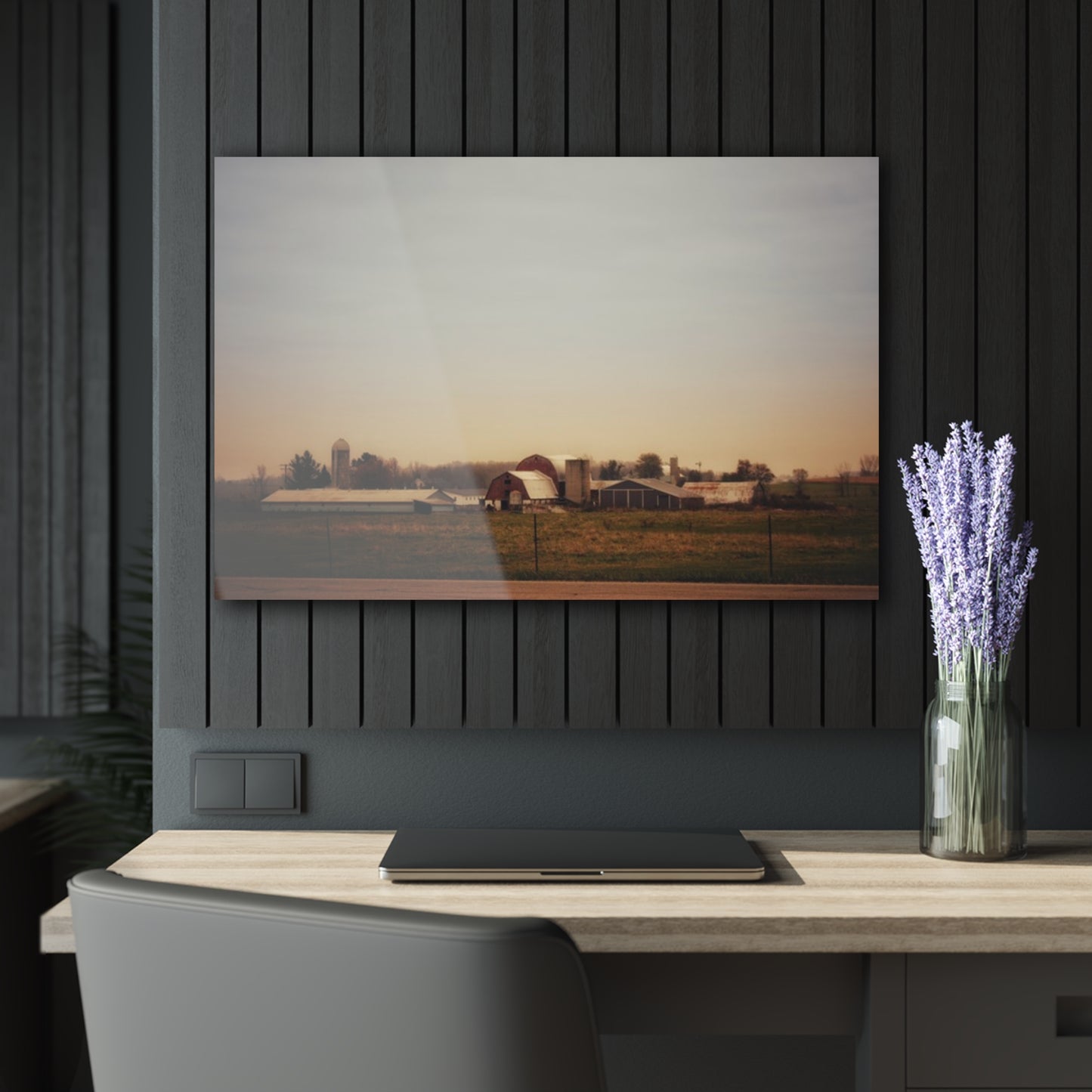 U R There Photography Marlette Road Farm II Rustic Farmhouse Acrylic Wall Print