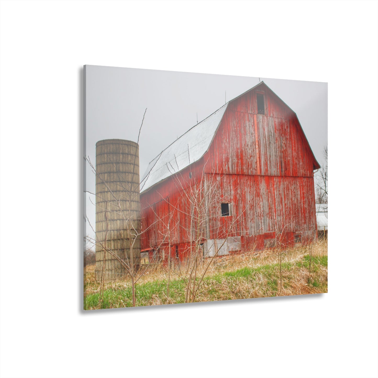 U R There Photography Columbiaville Red 2020 Rustic Farmhouse Acrylic Wall Print