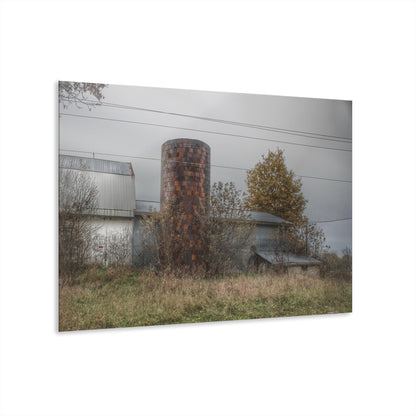 U R There Photography Bordman Road Grey Rustic Farmhouse Acrylic Wall Print