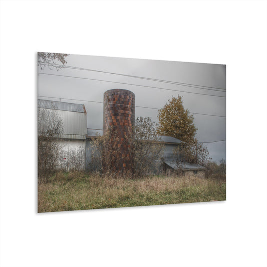 U R There Photography Bordman Road Grey Rustic Farmhouse Acrylic Wall Print