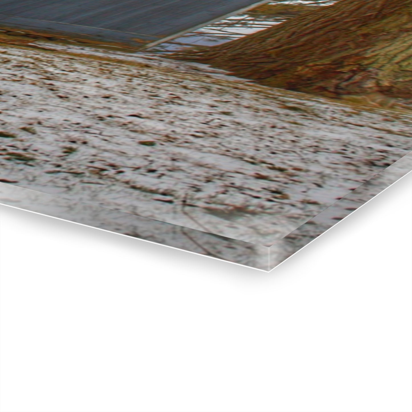 U R There Photography Hollow Corners Grey and Silo Rustic Farmhouse Acrylic Wall Print