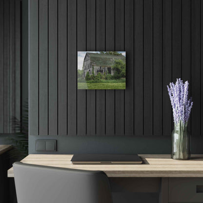 U R There Photography Hunters Creek Forgotten Grey Rustic Farmhouse Acrylic Wall Print