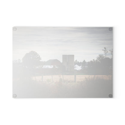 U R There Photography Haines Road Farm Rustic Farmhouse Tempered-Glass Cutting Board