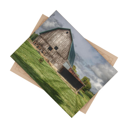 U R There Photography Bishop Grey II Rustic Farmhouse Decorative Ceramic Tile