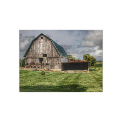U R There Photography Bishop Grey II Rustic Farmhouse Decorative Ceramic Tile