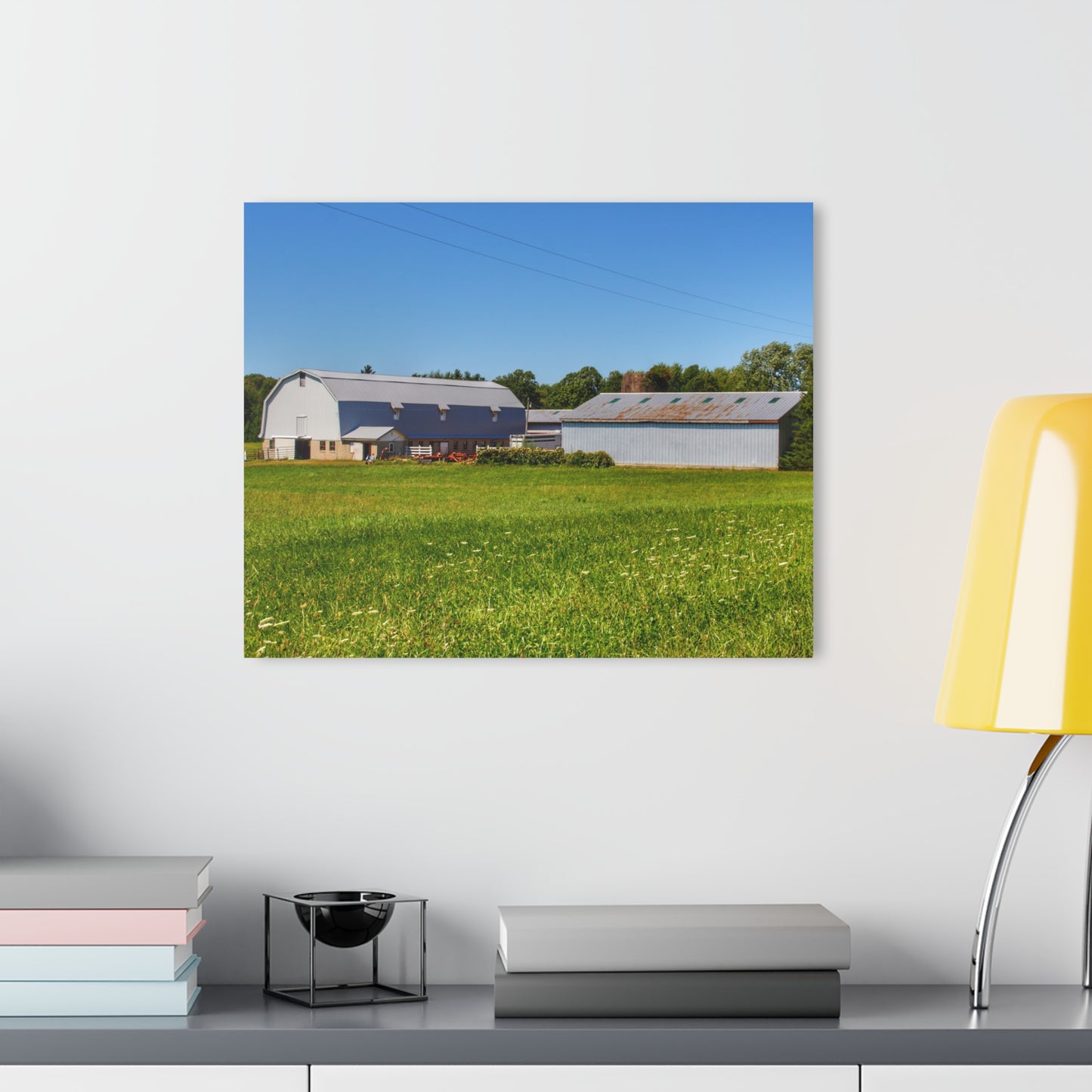 U R There Photography McPherson Greys Rustic Farmhouse Acrylic Wall Print