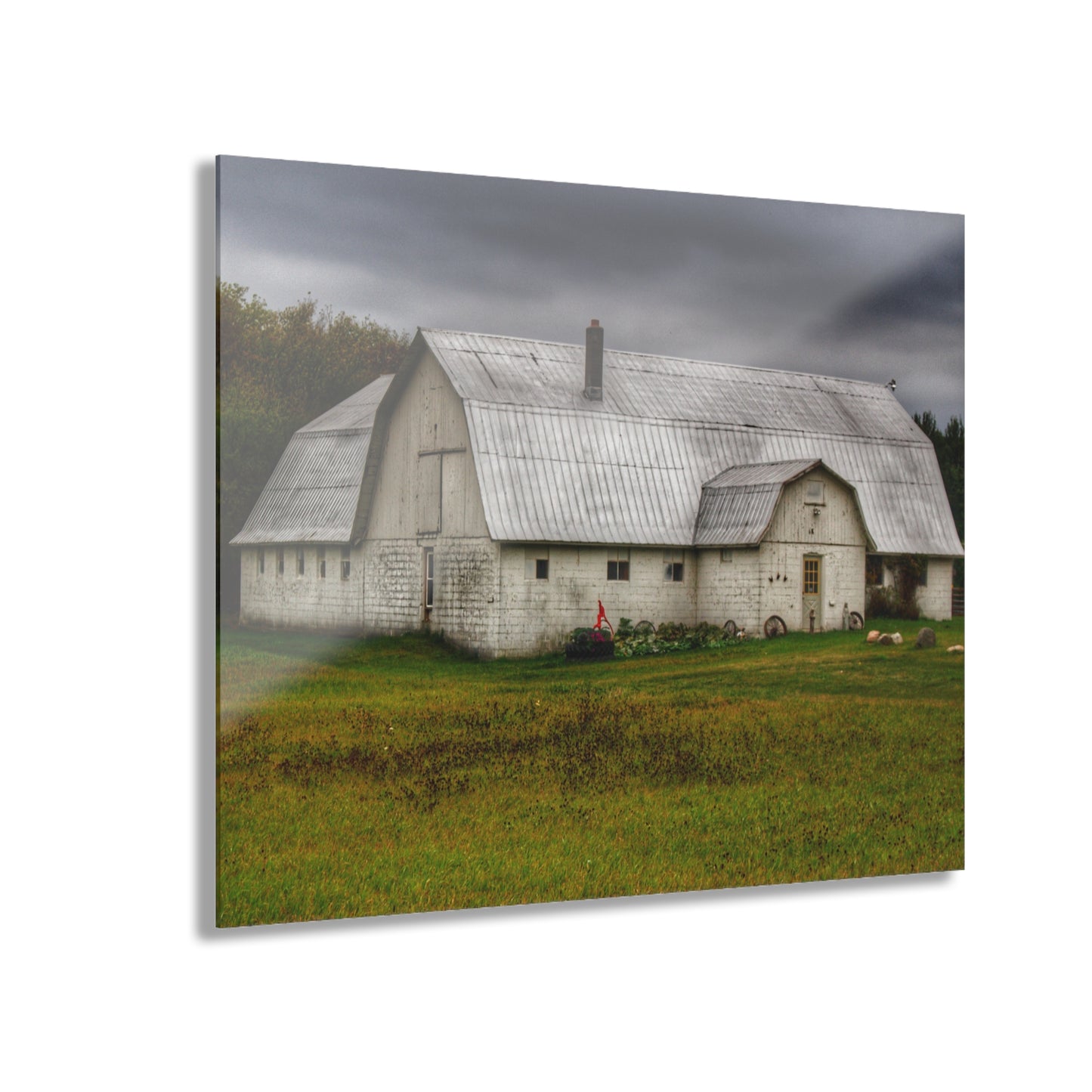 U R There Photography Milliman Road White Rustic Farmhouse Acrylic Wall Print