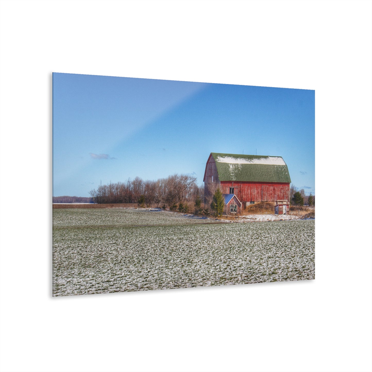 Barn Boutique Modern Farmhouse Acrylic Wall Print| Spring Red II