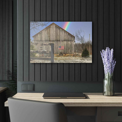 U R There Photography Barn Blessings on Sutton Road Rustic Farmhouse Acrylic Wall Print
