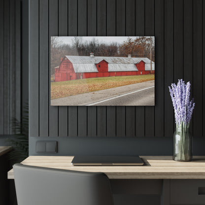 U R There Photography Caseville Red Rustic Farmhouse Acrylic Wall Print