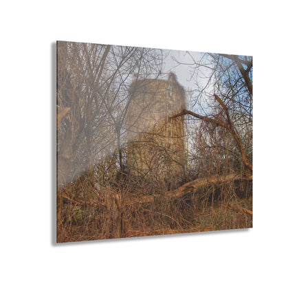 U R There Photography Hidden Silo of Fostoria Rustic Farmhouse Acrylic Wall Print