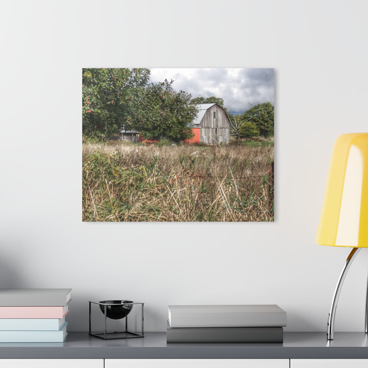 U R There Photography East Frances Road Hidden Grey I Rustic Farmhouse Acrylic Wall Print