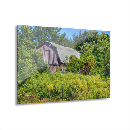 U R There Photography Saginaw Road Hidden Grey Rustic Farmhouse Acrylic Wall Print