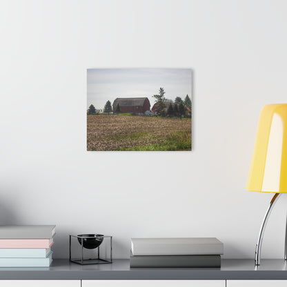 U R There Photography Bishop Road Reds IV Rustic Farmhouse Acrylic Wall Print