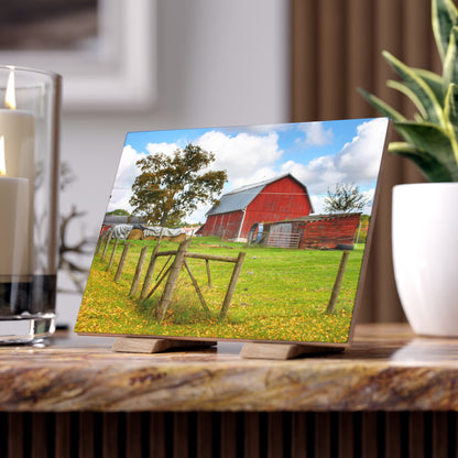 U R There Photography Beyond the Fence on Frances Road Rustic Farmhouse Decorative Ceramic Tile