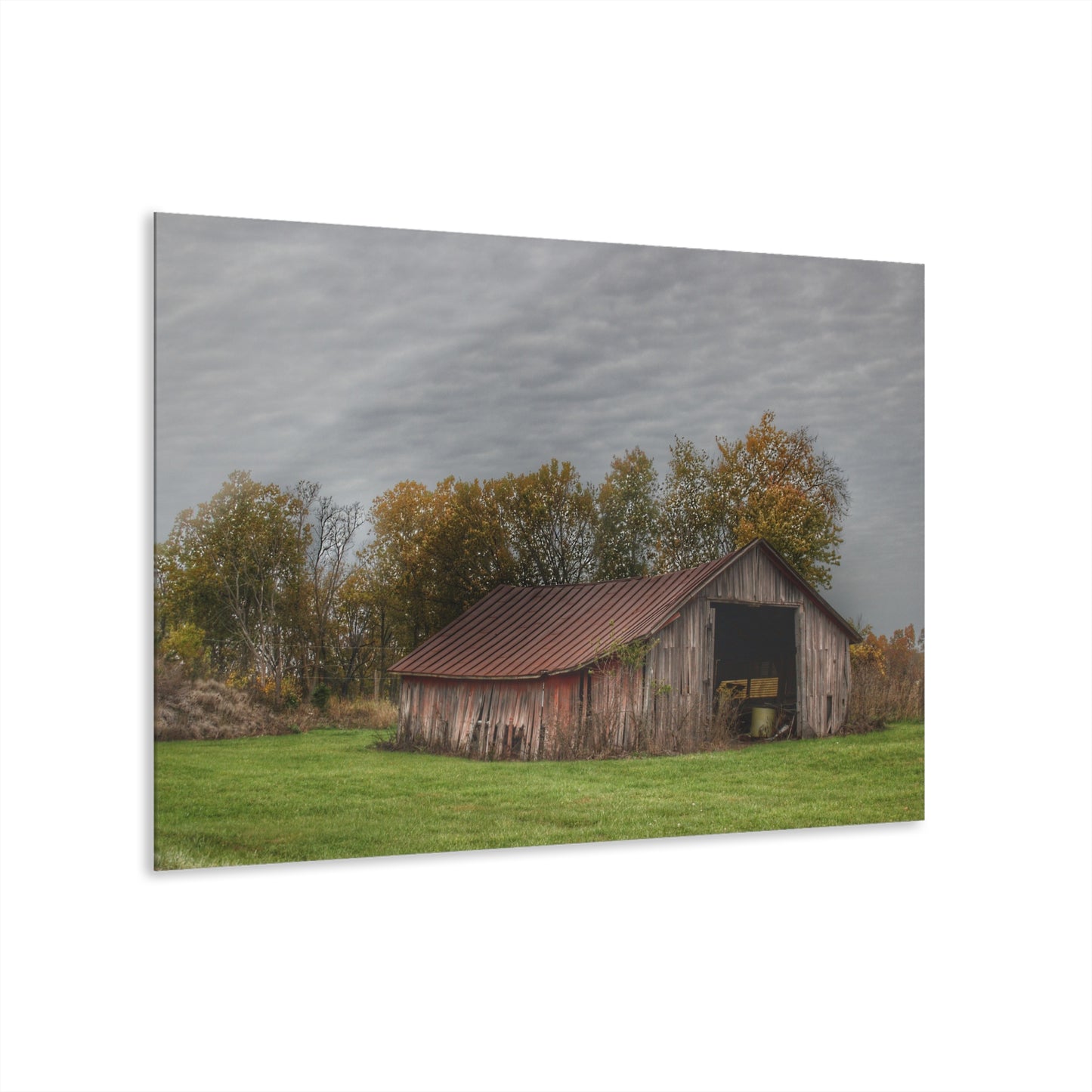 U R There Photography Stewart Road Little Grey Rustic Farmhouse Acrylic Wall Print