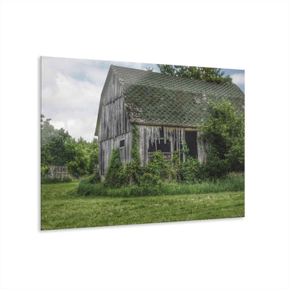 U R There Photography Hunters Creek Forgotten Grey Rustic Farmhouse Acrylic Wall Print