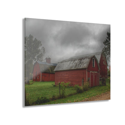 U R There Photography Cramton Road Reds II Rustic Farmhouse Acrylic Wall Print