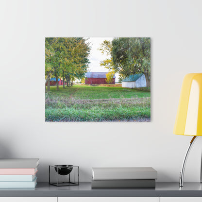 U R There Photography Wilcox Road Reds Rustic Farmhouse Acrylic Wall Print