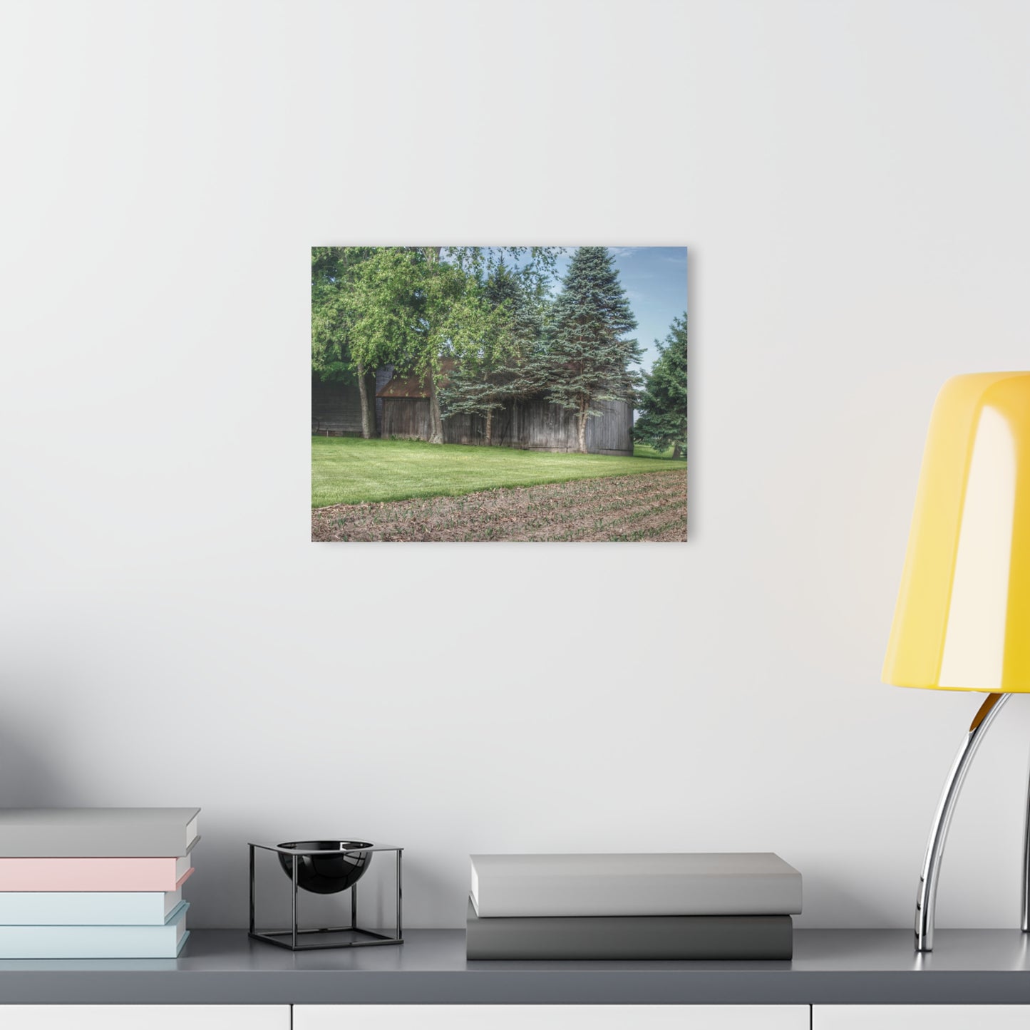 U R There Photography Barkley Road Greys II Rustic Farmhouse Acrylic Wall Print