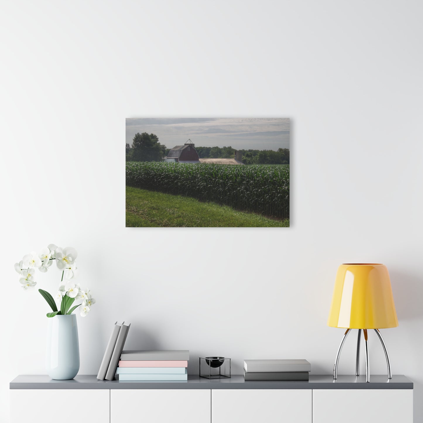 Barn Boutique Modern Farmhouse Acrylic Wall Print| Above the Corn on Piersonville Road II