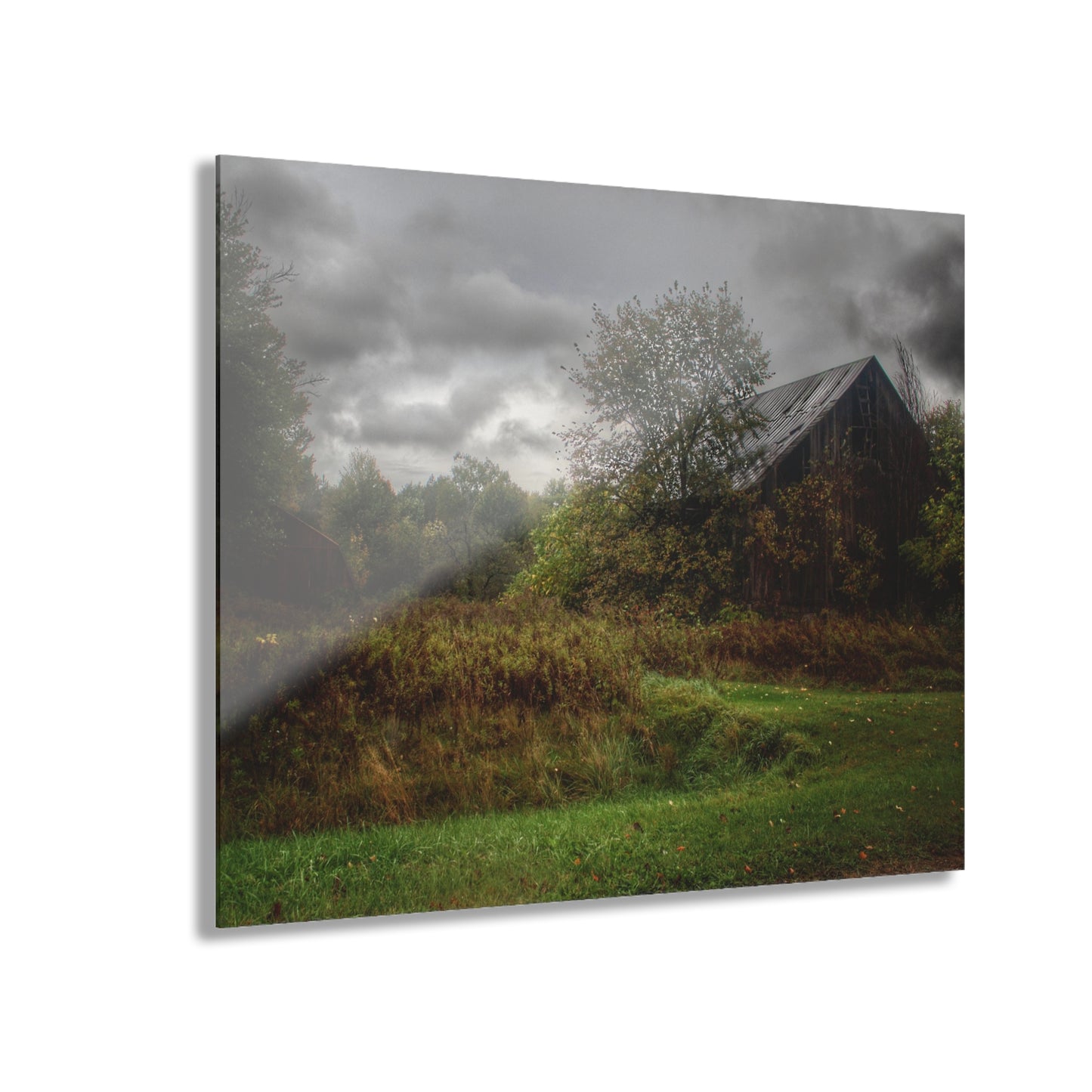 U R There Photography Day of Grey Rustic Farmhouse Acrylic Wall Print