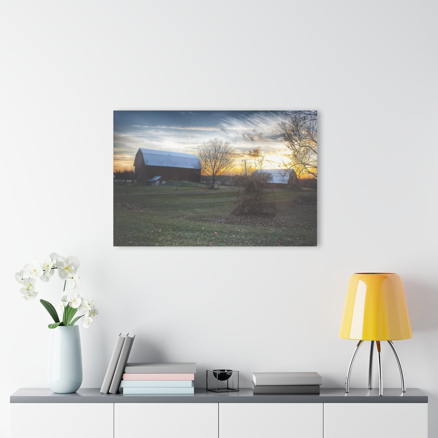 U R There Photography Ortonville Red Rustic Farmhouse Acrylic Wall Print