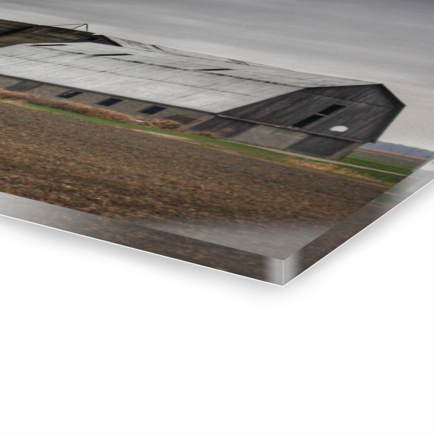 U R There Photography North Gates Road Old Grey II Rustic Farmhouse Acrylic Wall Print