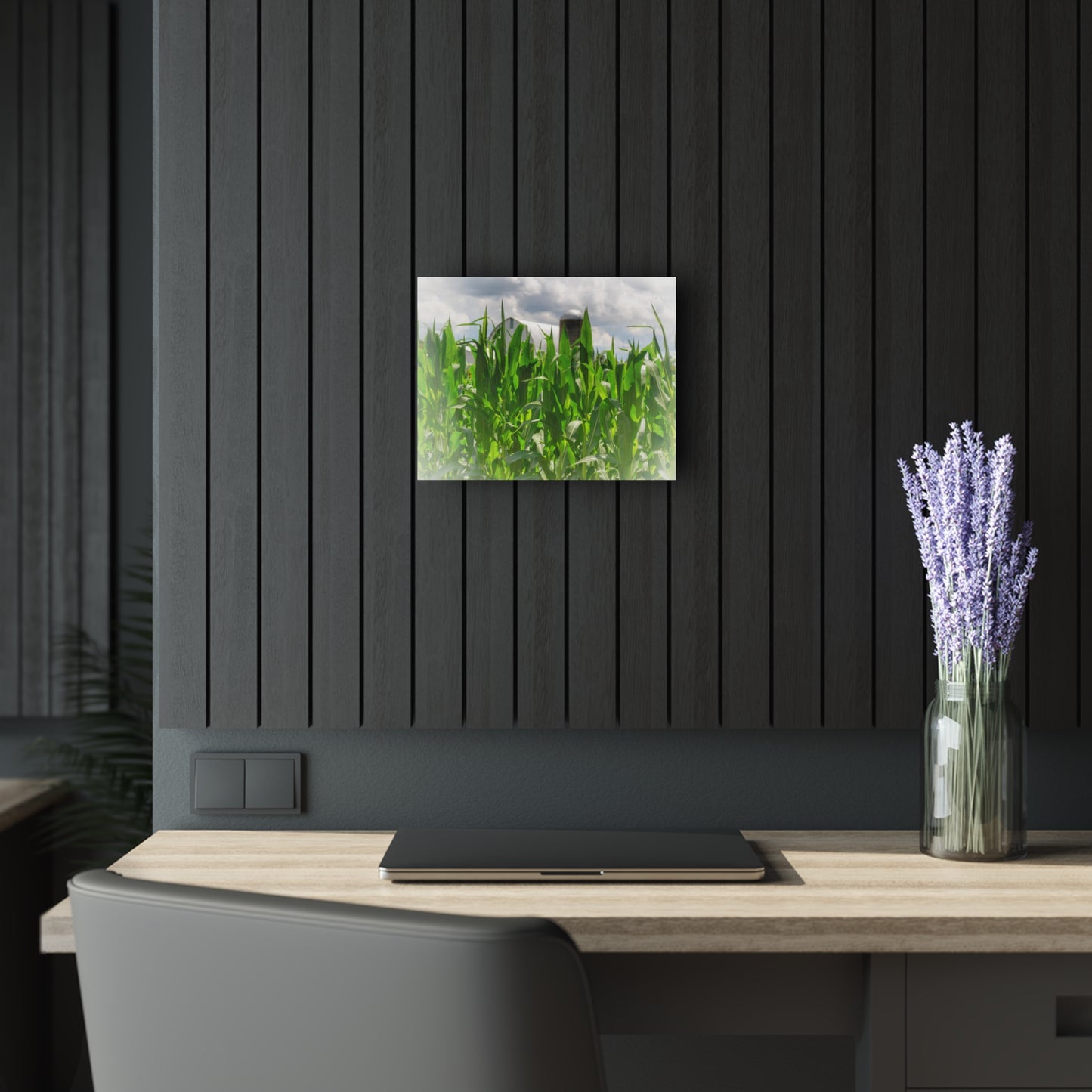 U R There Photography Beyond the Corn in Millington Rustic Farmhouse Acrylic Wall Print