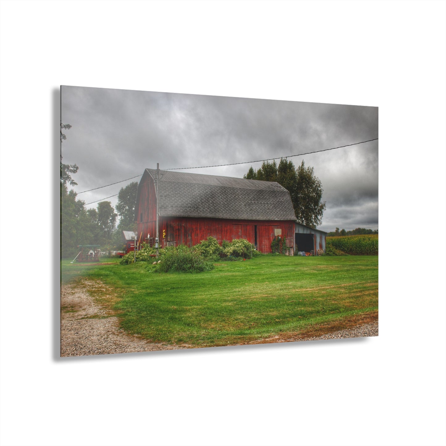 U R There Photography Country Red Rustic Farmhouse Acrylic Wall Print