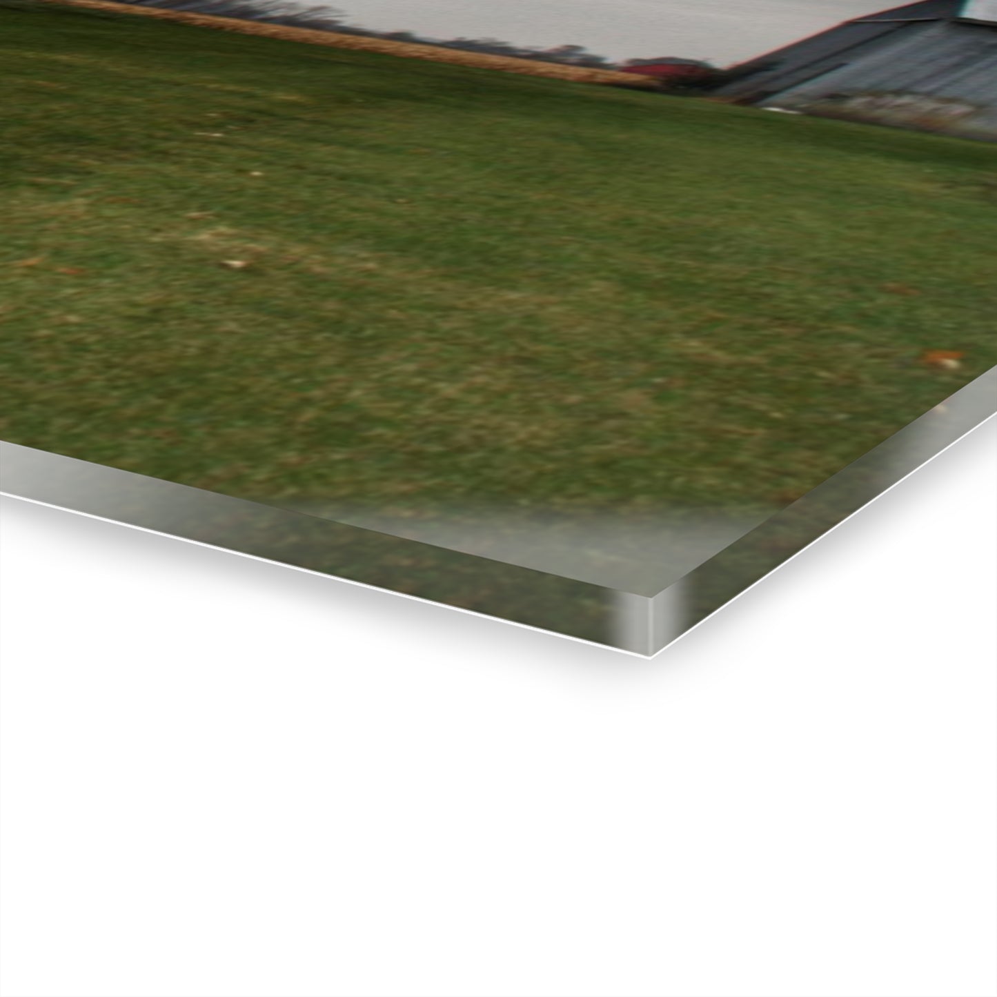 U R There Photography Mills Road Red I Rustic Farmhouse Acrylic Wall Print