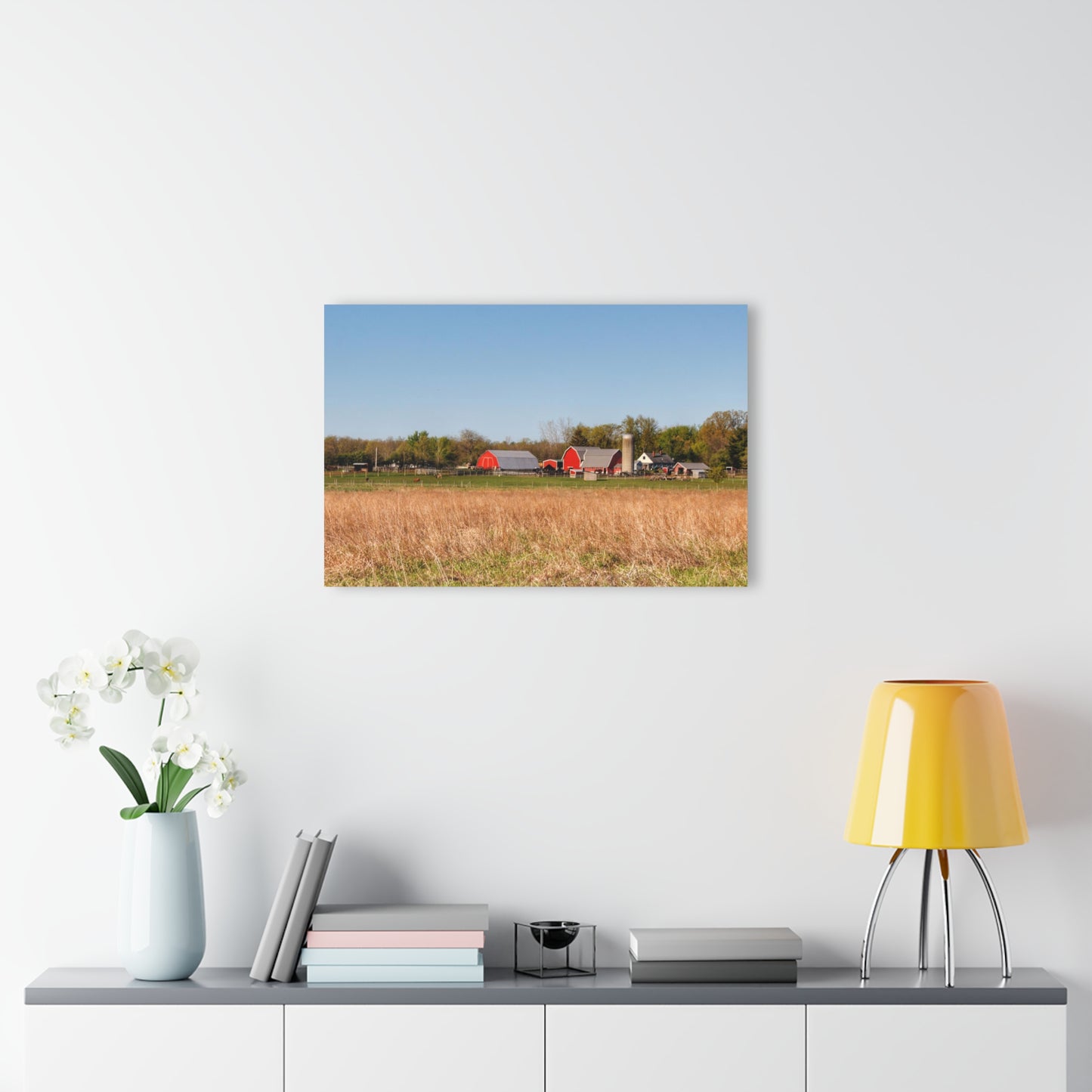 U R There Photography East Millington Road Farm Rustic Farmhouse Acrylic Wall Print