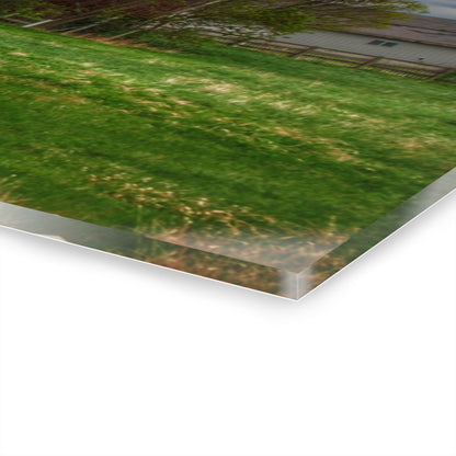 U R There Photography Hassler Lake Hidden Red Rustic Farmhouse Acrylic Wall Print