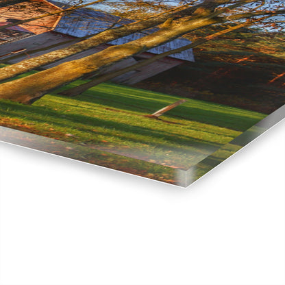 U R There Photography Hunters Creek Hidden Red Rustic Farmhouse Acrylic Wall Print