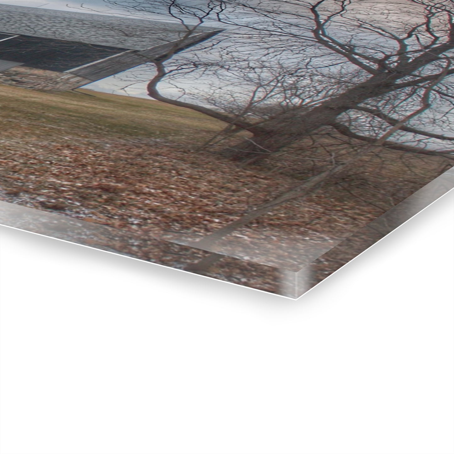 U R There Photography Attica Road Black Rustic Farmhouse Acrylic Wall Print