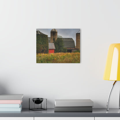 U R There Photography Silos of Otisville Rustic Farmhouse Acrylic Wall Print