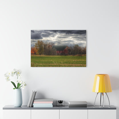 U R There Photography Booth Road Hidden Red I Rustic Farmhouse Acrylic Wall Print