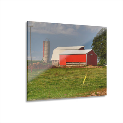 U R There Photography Clifford Farm and Silo Rustic Farmhouse Acrylic Wall Print