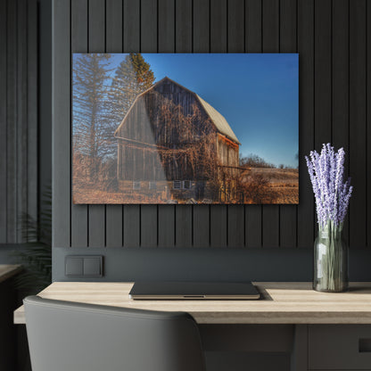 U R There Photography Newark Road Brown Beauty Rustic Farmhouse Acrylic Wall Print