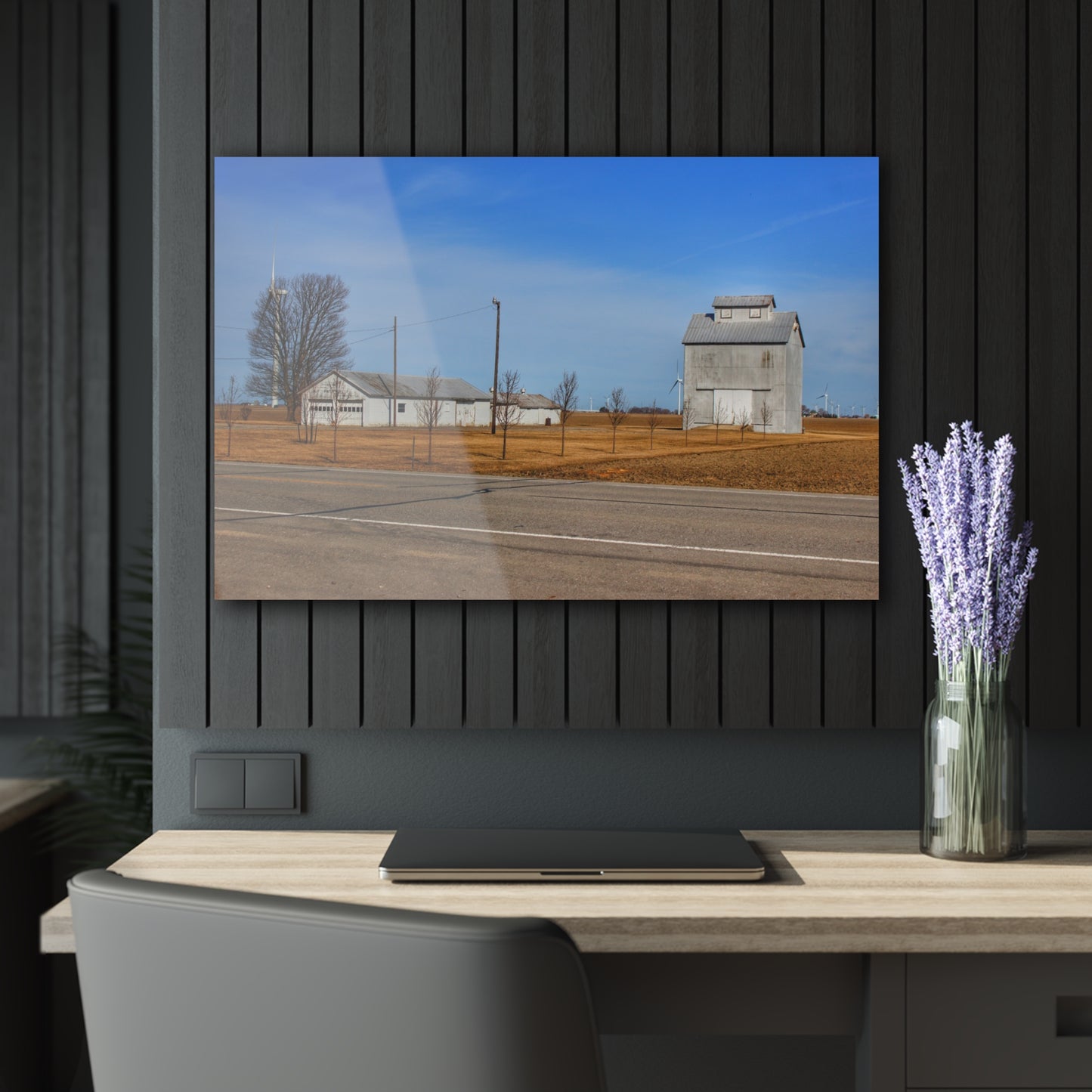 U R There Photography Sebewaing Road Whites Rustic Farmhouse Acrylic Wall Print