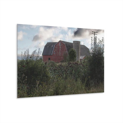 U R There Photography Greenwood Road Red II Rustic Farmhouse Acrylic Wall Print
