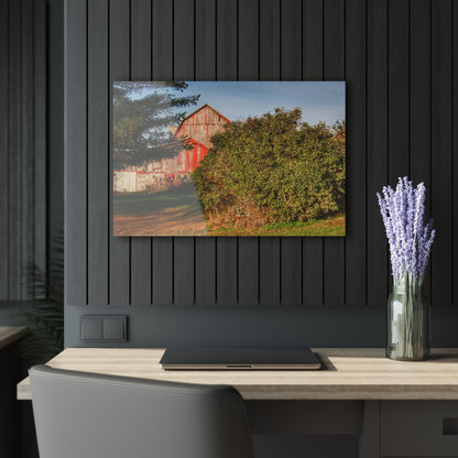 U R There Photography Cade Road Red II Rustic Farmhouse Acrylic Wall Print