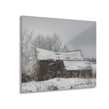 U R There Photography Grey Shacks of Mayville Rustic Farmhouse Acrylic Wall Print