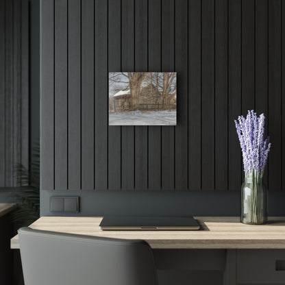 U R There Photography English Road Grey Rustic Farmhouse Acrylic Wall Print