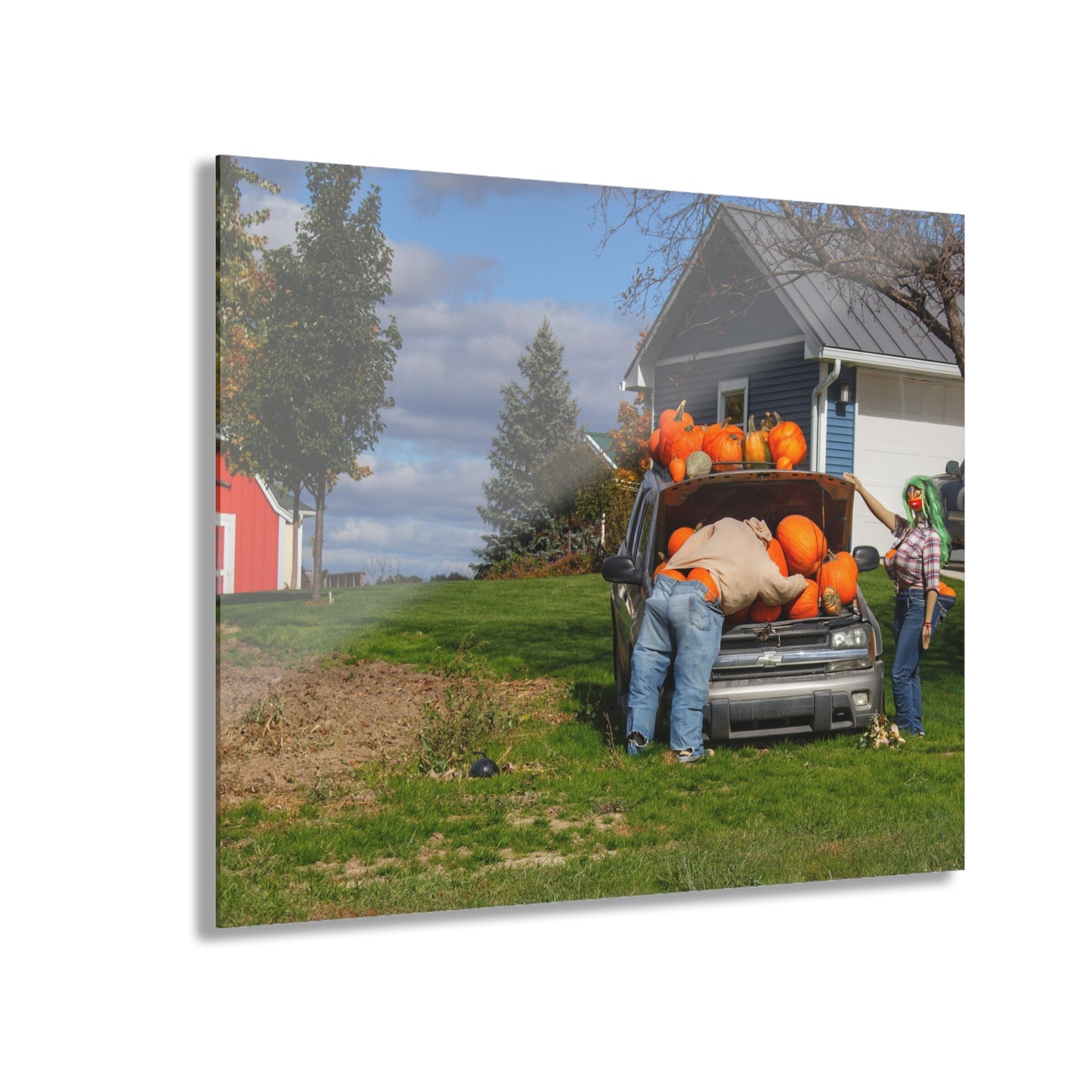 U R There Photography Lippincott Pumpkins Rustic Farmhouse Acrylic Wall Print