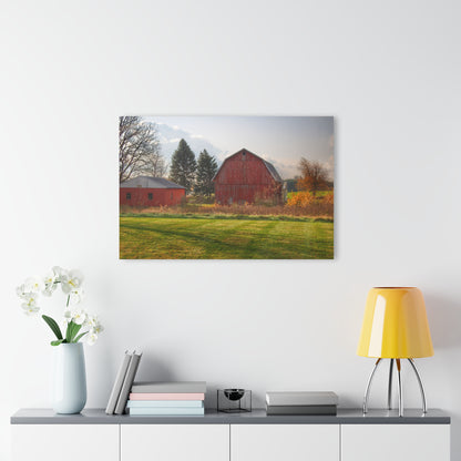 U R There Photography Invitational Drive Red Rustic Farmhouse Acrylic Wall Print