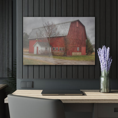 U R There Photography Bray Road Red II Rustic Farmhouse Acrylic Wall Print